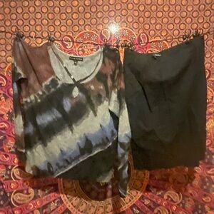 Lightweight sweater and skirt